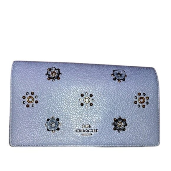 COACH Hayden Foldover Crossbody Clutch Bag With Scattered Rivets - Picture 1 of 10